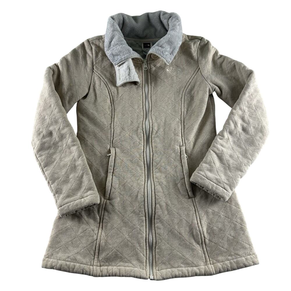 The NorthFace Women’s Coat Caraluna Quilted Zip Fleece Lined Long Jacket size XS